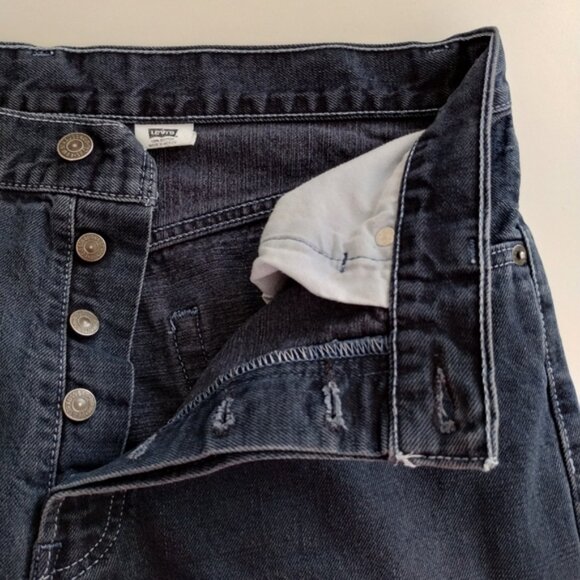 Levi's 501 Jeans Men's Size 34 (32x32) Blue Button Fly Straight Mexico Vintage - Picture 5 of 5